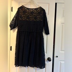 Beautiful Navy Lace Dress
